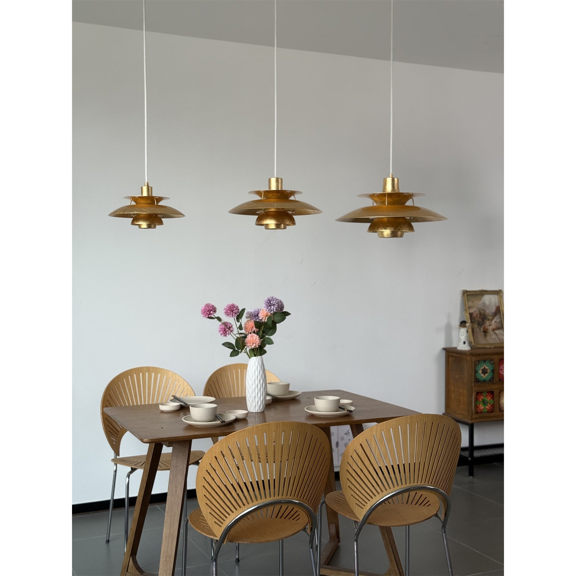 Gold Foil Layered Pendant Lamp D762