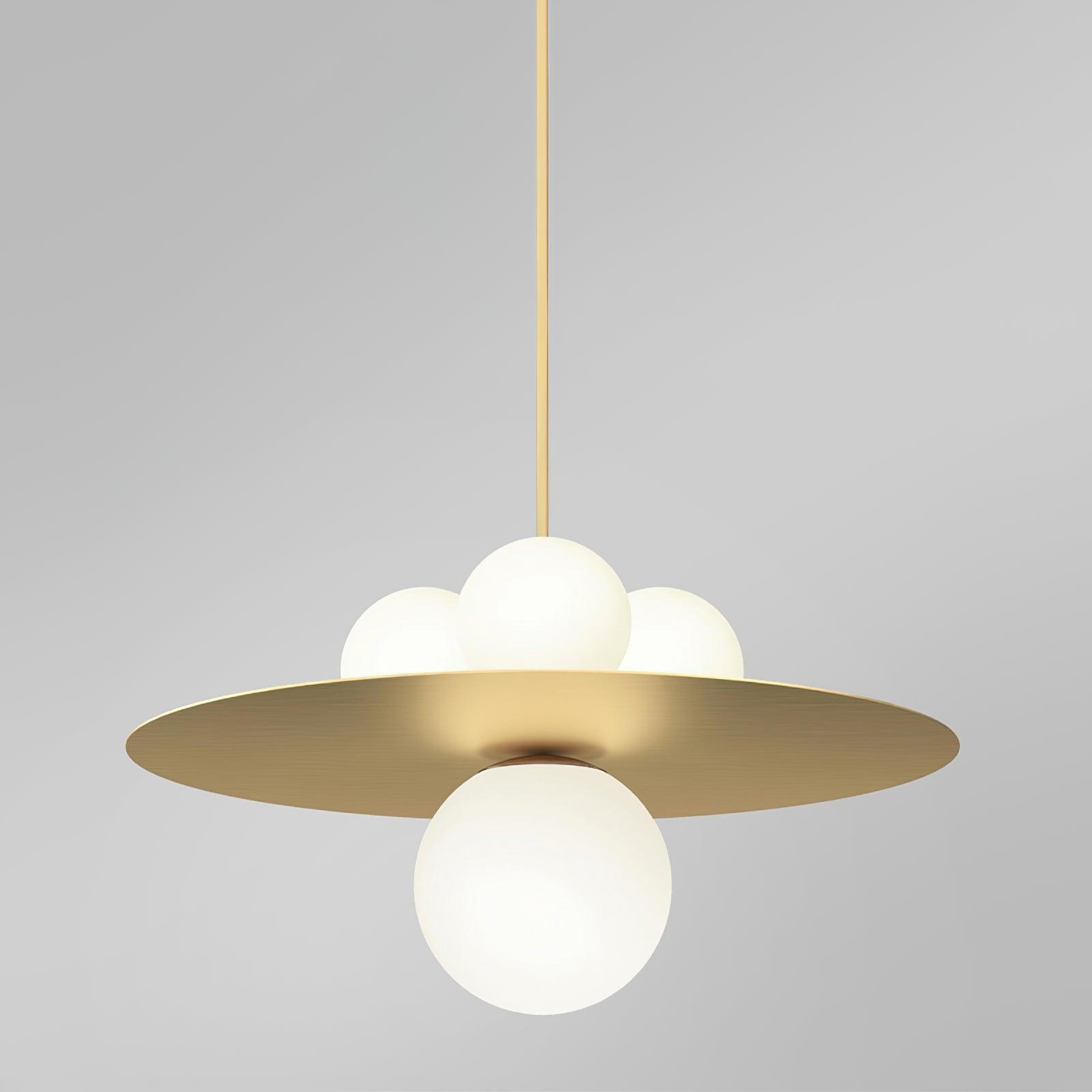 Metal Disc With Ball Pendant Light M94