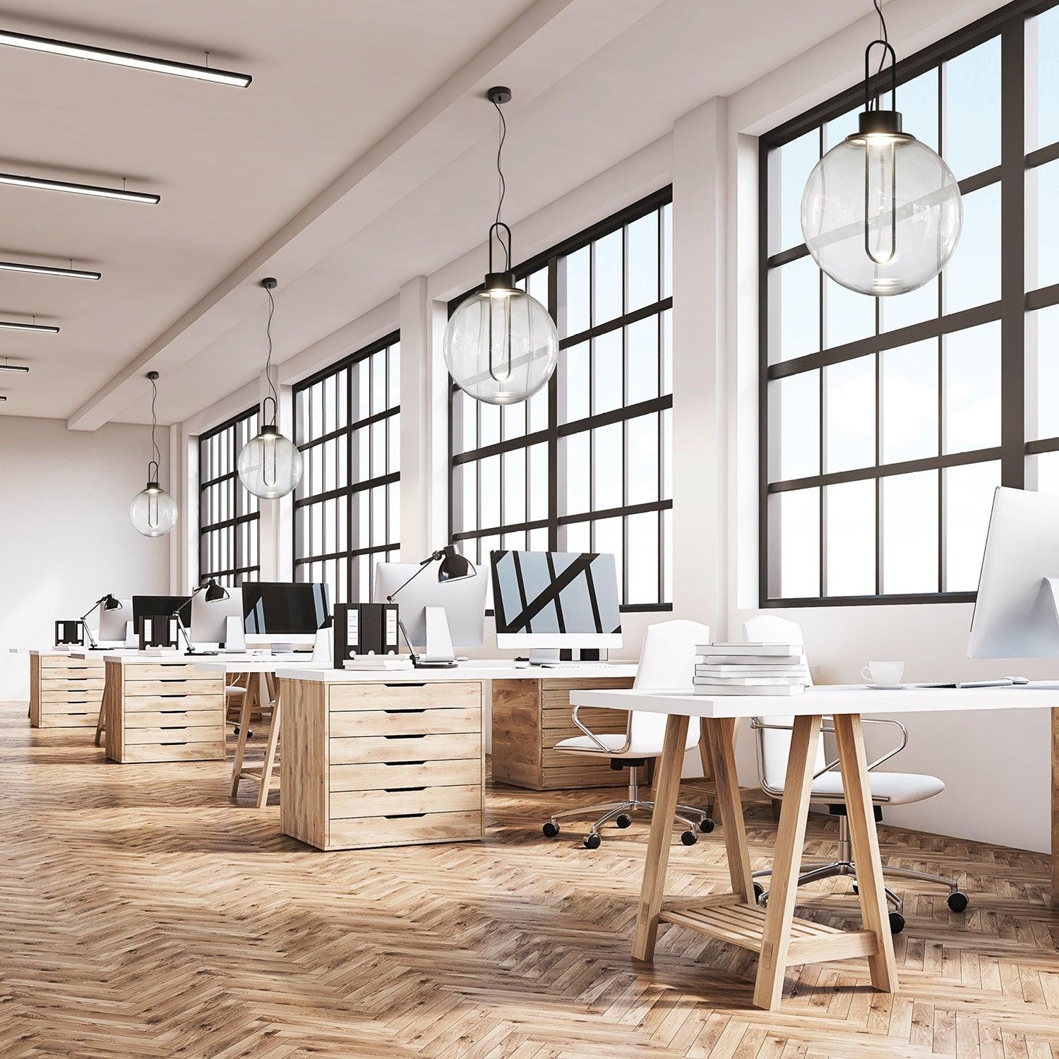 Clear Glass Orb Style Pendant Lamp M40