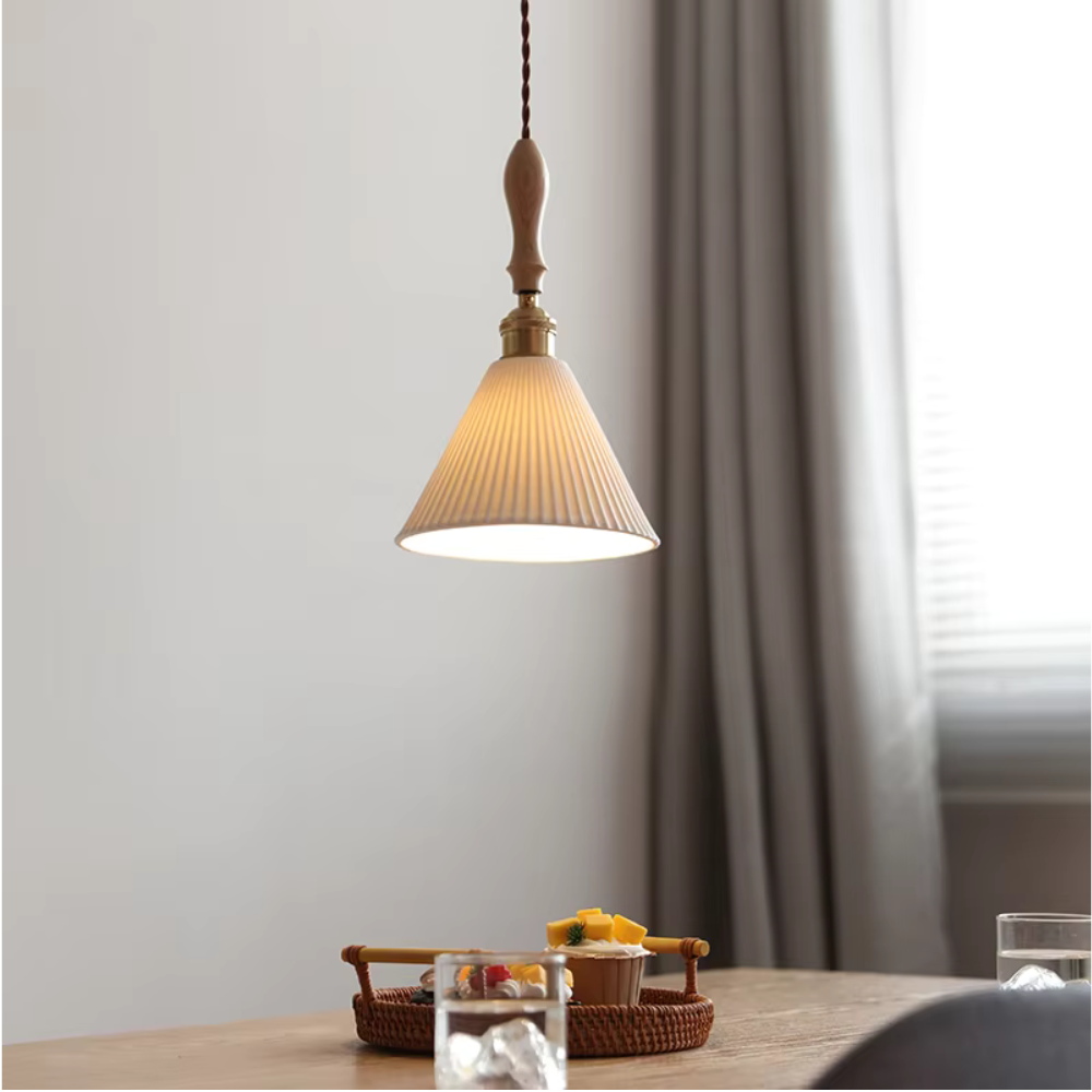 The Clear Ceramic Glass Pendant Light D861