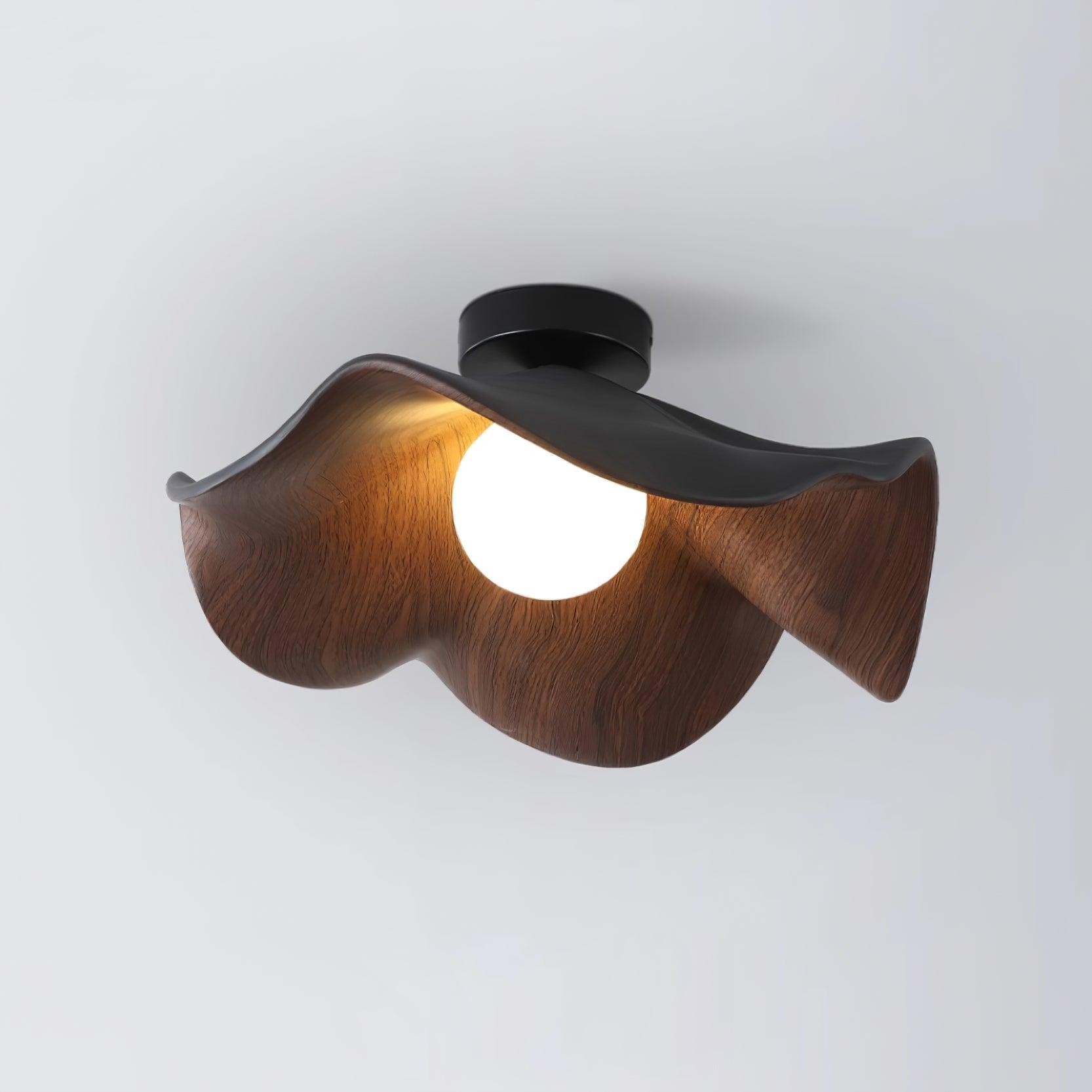 New Modern Simple Walnut Grain Ceiling Light M171