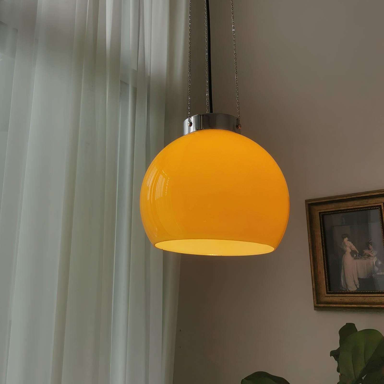 Vintage Bauhaus Creative Hemispherical Pendant Light M56