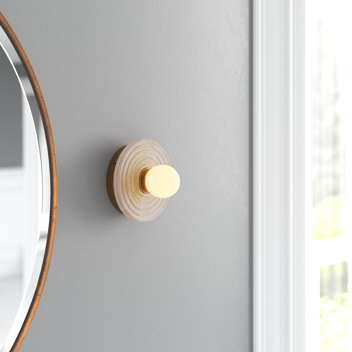 Leigha Alabaster Wall Lamp D676