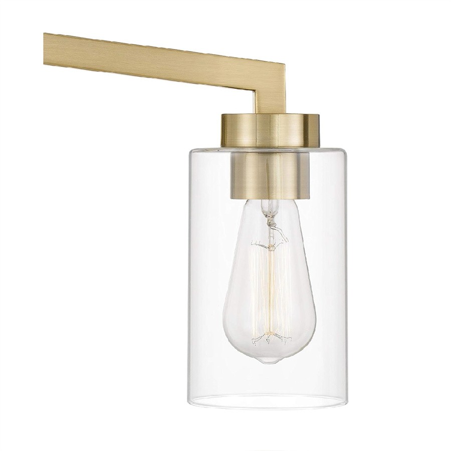 Industrial Cylindrical Brass Wall Lamp For Bathroom S114