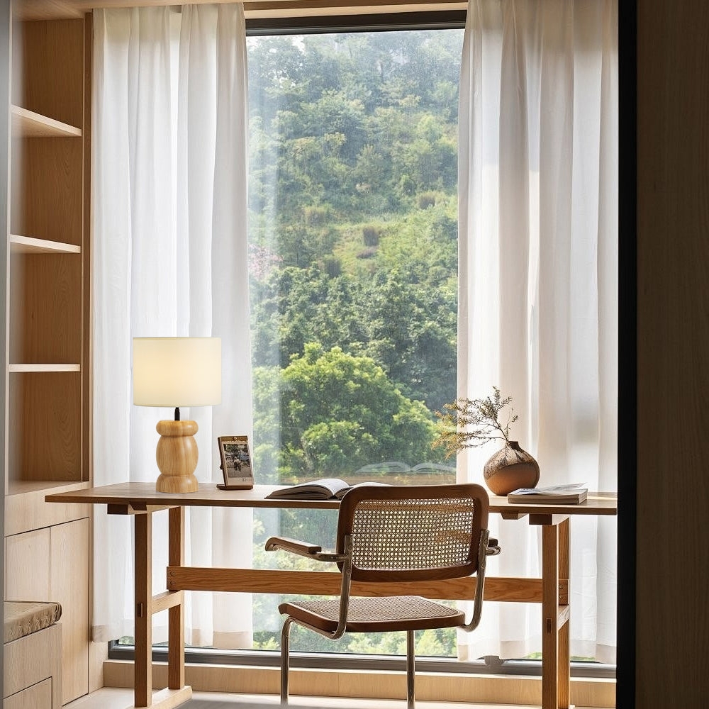 Pebble Wood Table Lamp D447