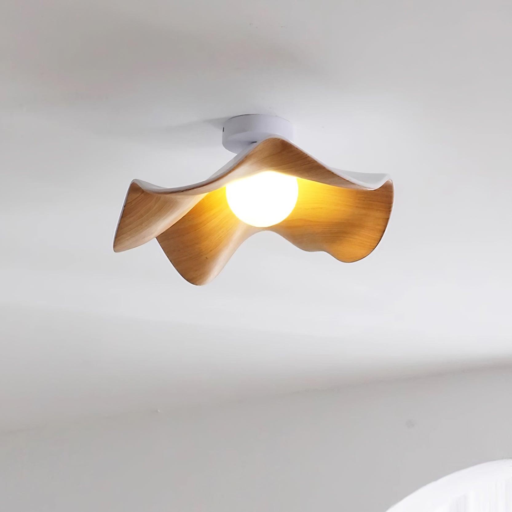 New Modern Simple Walnut Grain Ceiling Light M171