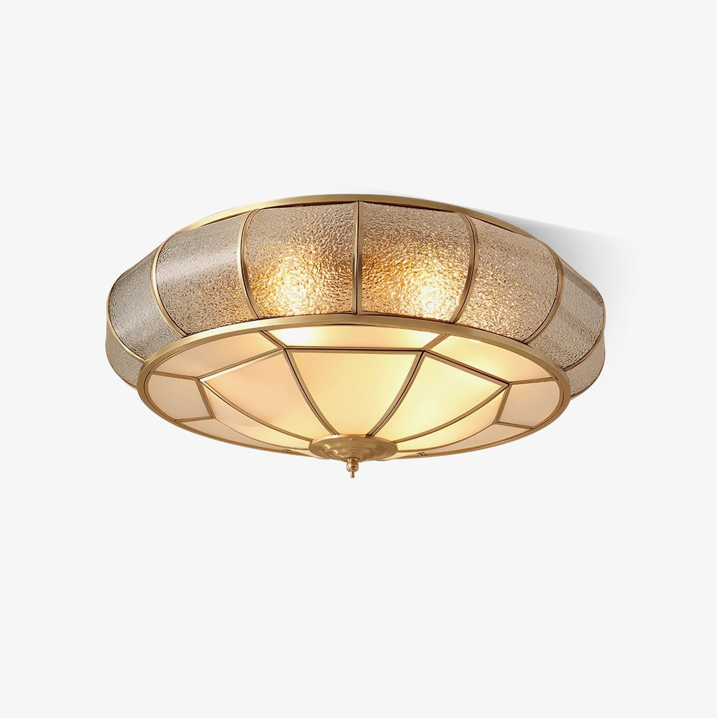 Round Textured Glass Ceiling Light M520