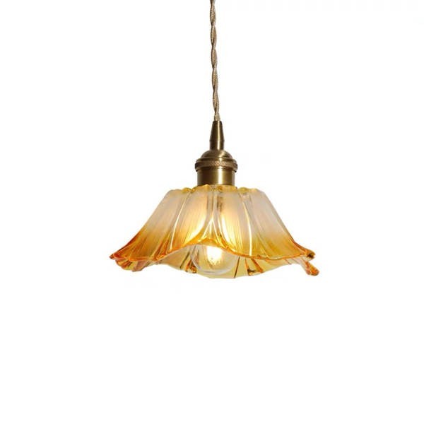 Tiffany Lotus Glass Pendant Light S55