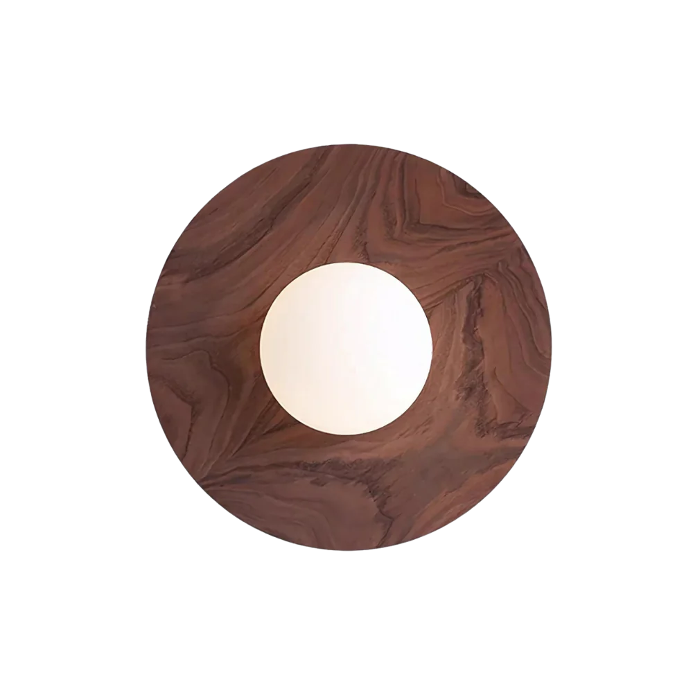 Acabado en nogal negro de la lámpara de madera Serenity D781