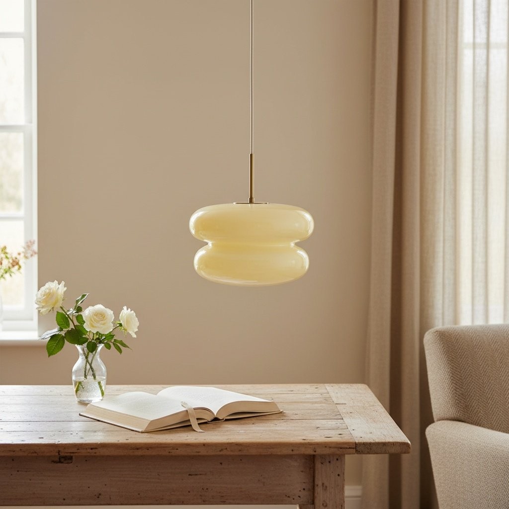 Orra Opal Glass Pendant Lamp - Modern Hanging Lamp T421