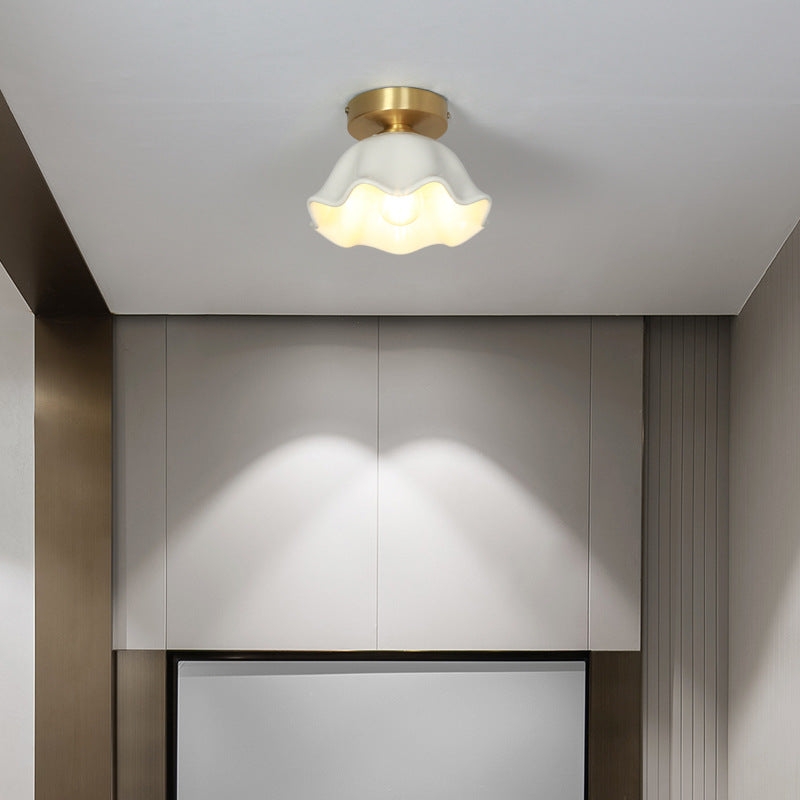Blossom Glow Mid-Century Ceramic Ceiling Light D952