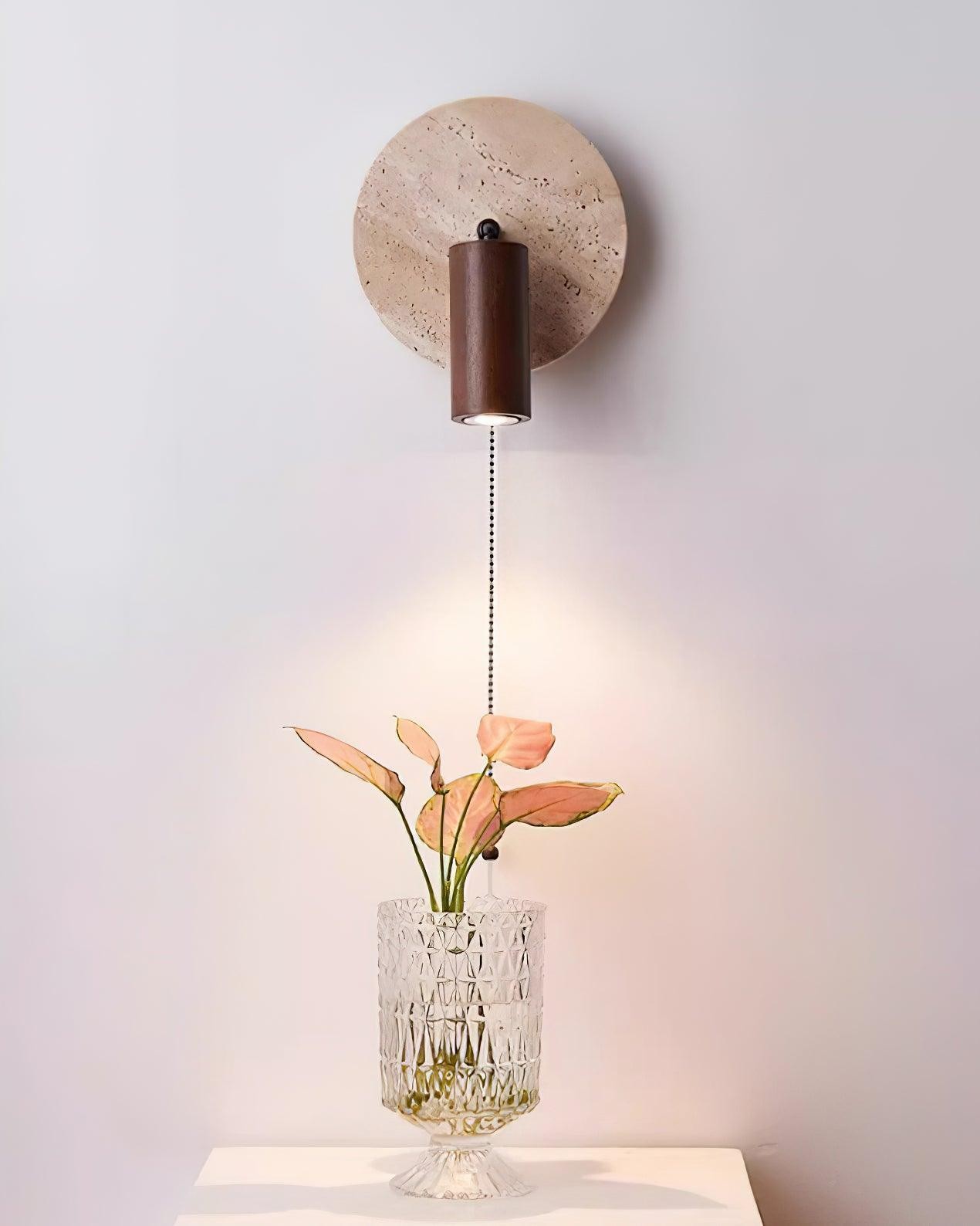 Vintage Yellow Travertine Wall Lamp M357