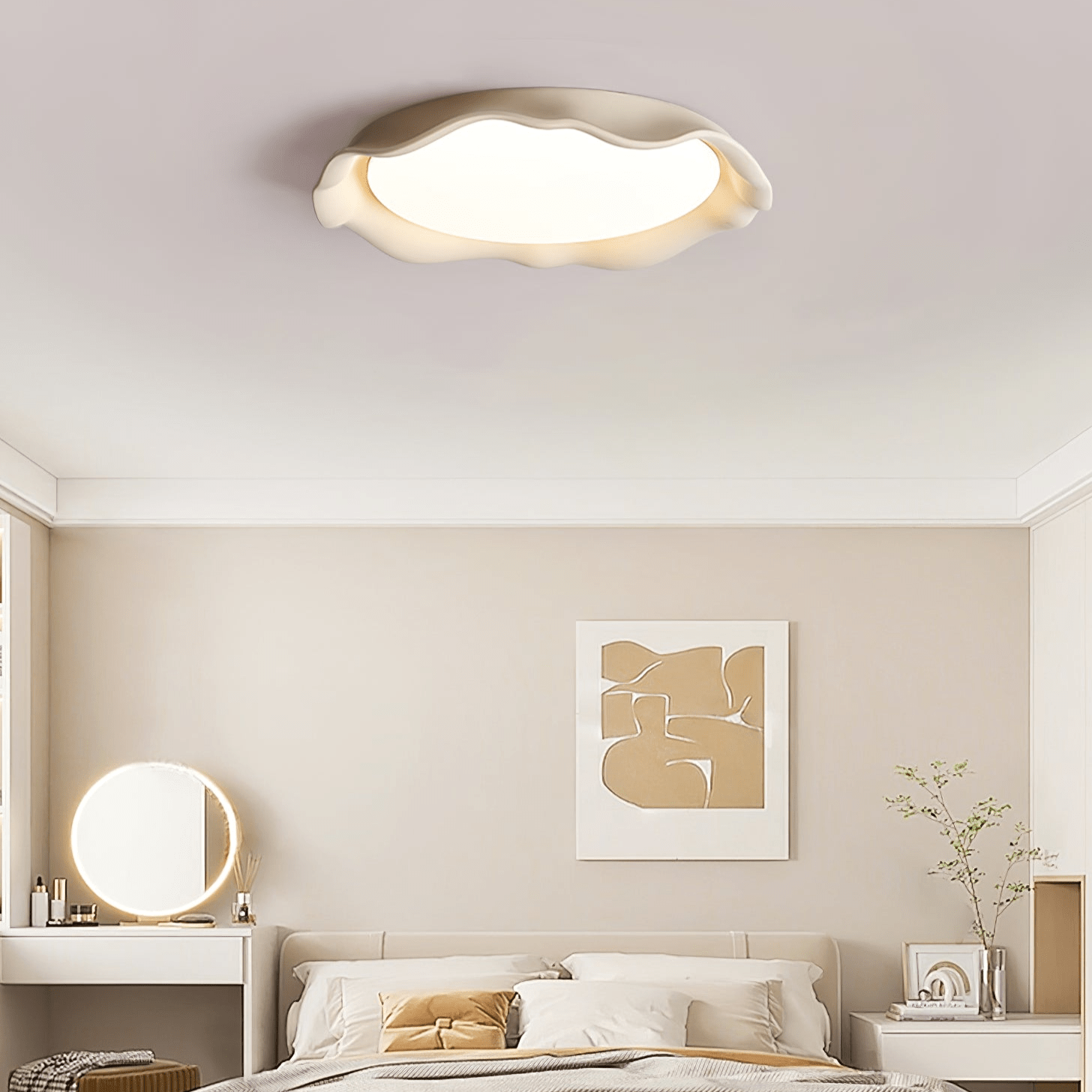 Aera Microcement Ceiling Light D380