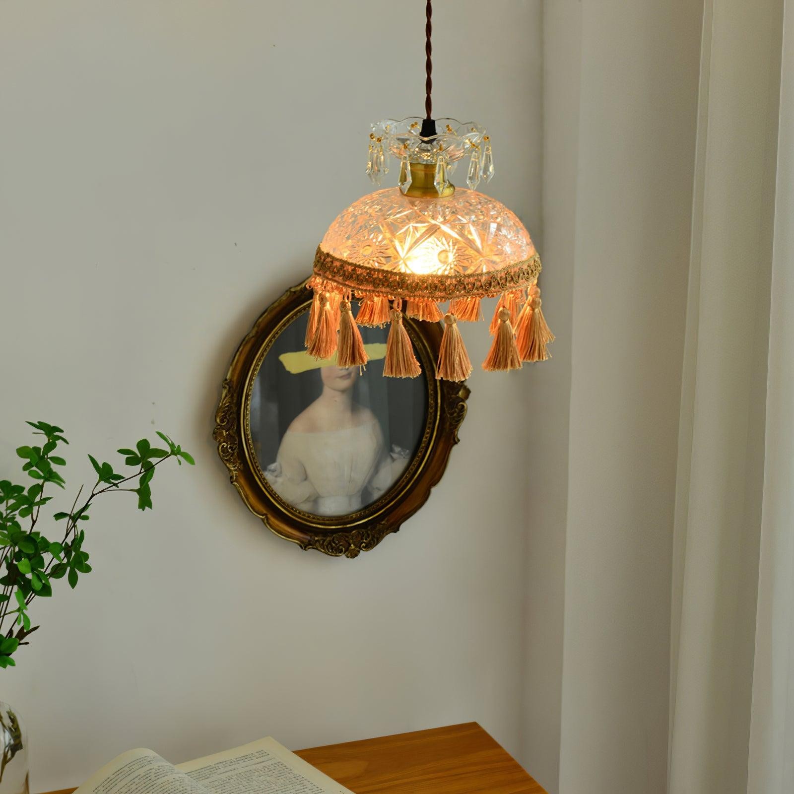 Bowl Tassel Pendant Light M491