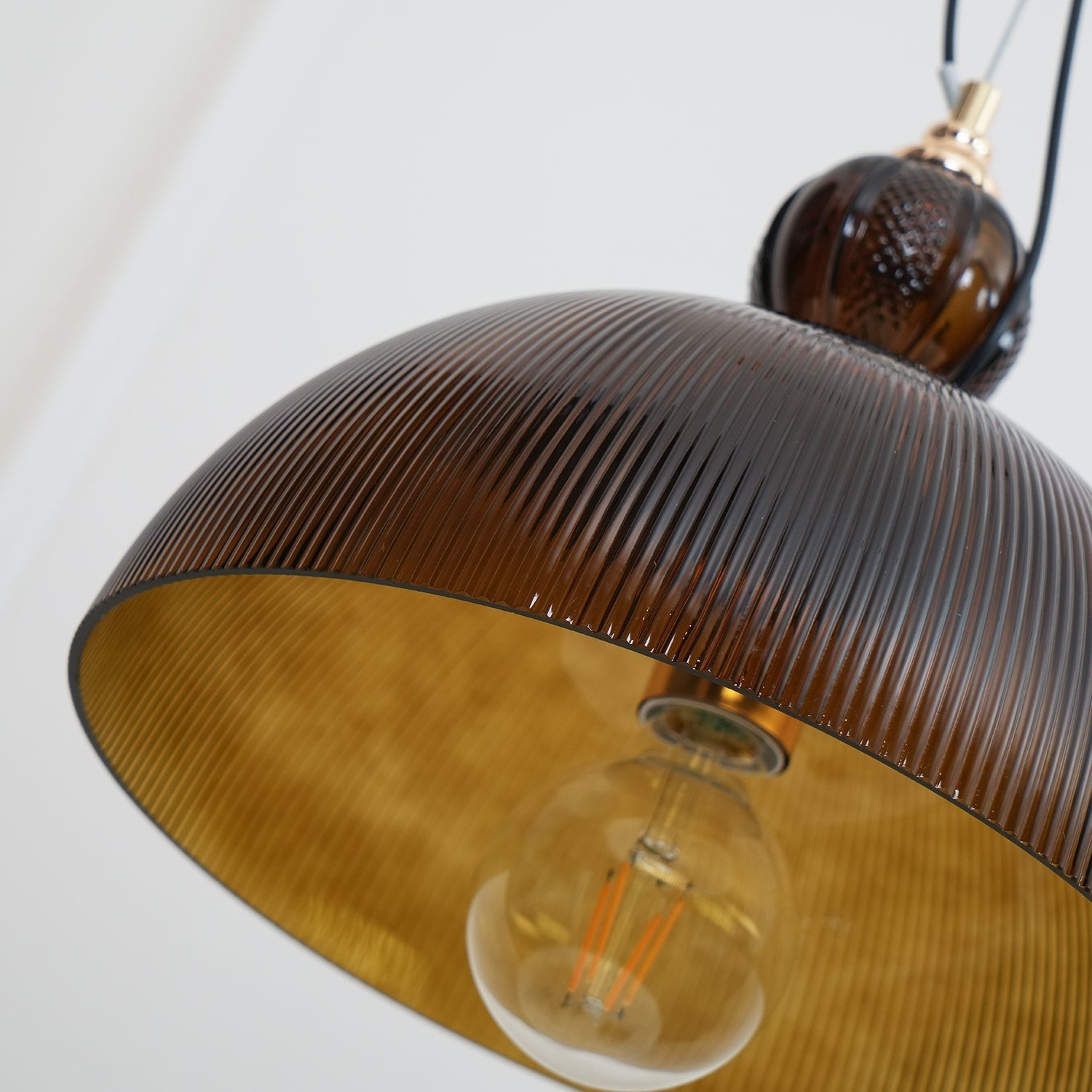 Modern Vintage Gradient Green Glass Shade Single Head Pendant Lamp M466