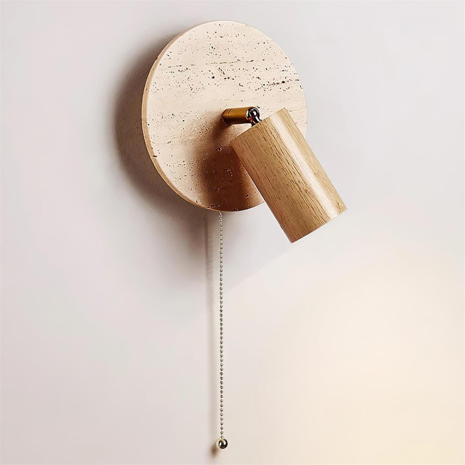 Vintage Yellow Travertine Wall Lamp M357