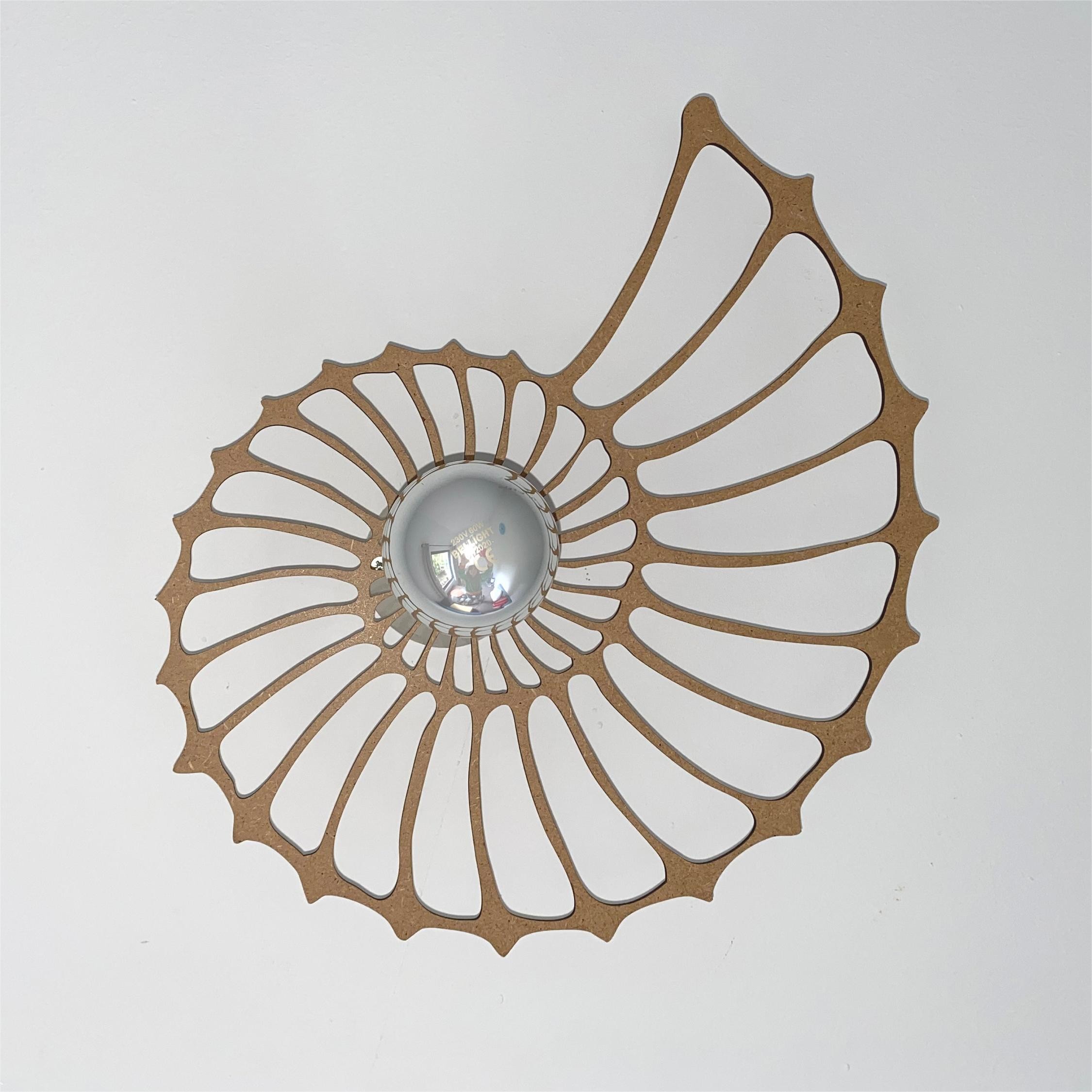 Led Wall Light With Wooden Shadow Casting S87