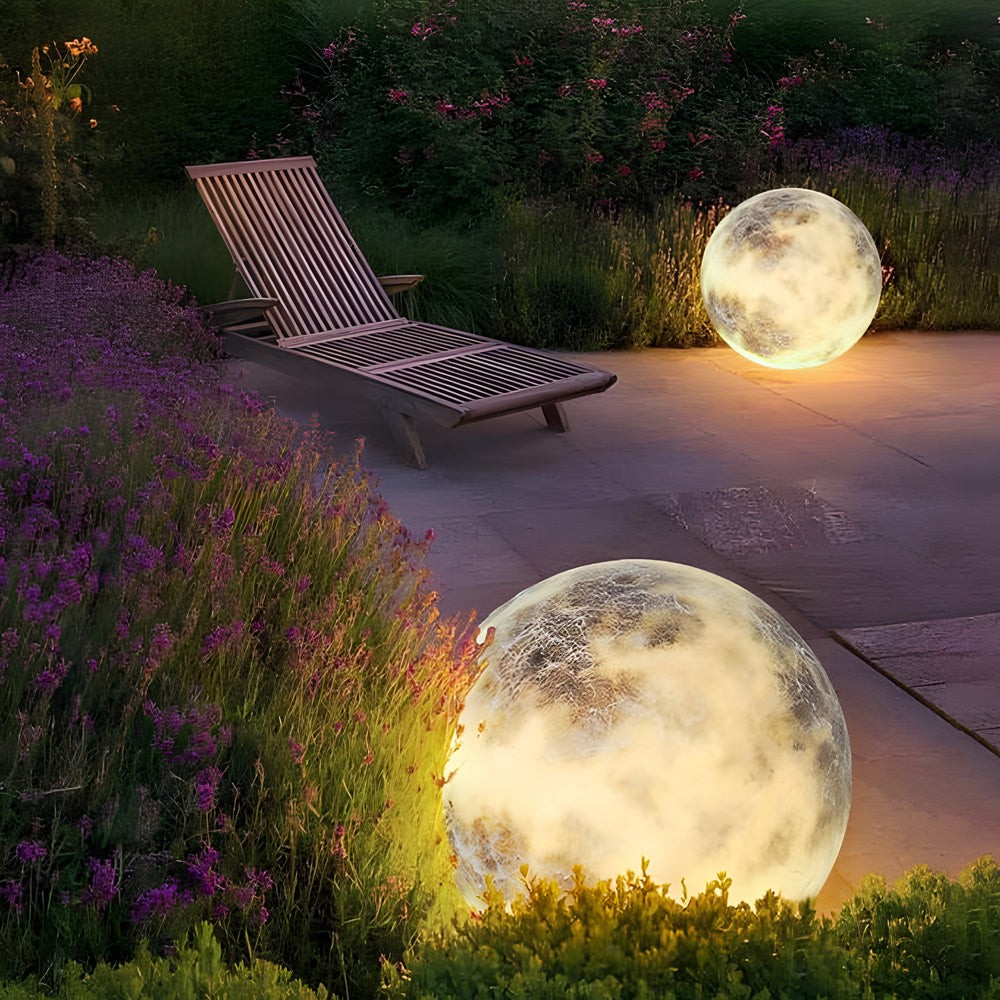 Waterproof Luminous Moon Art Decor Modern Ground Lawn Lamp M102