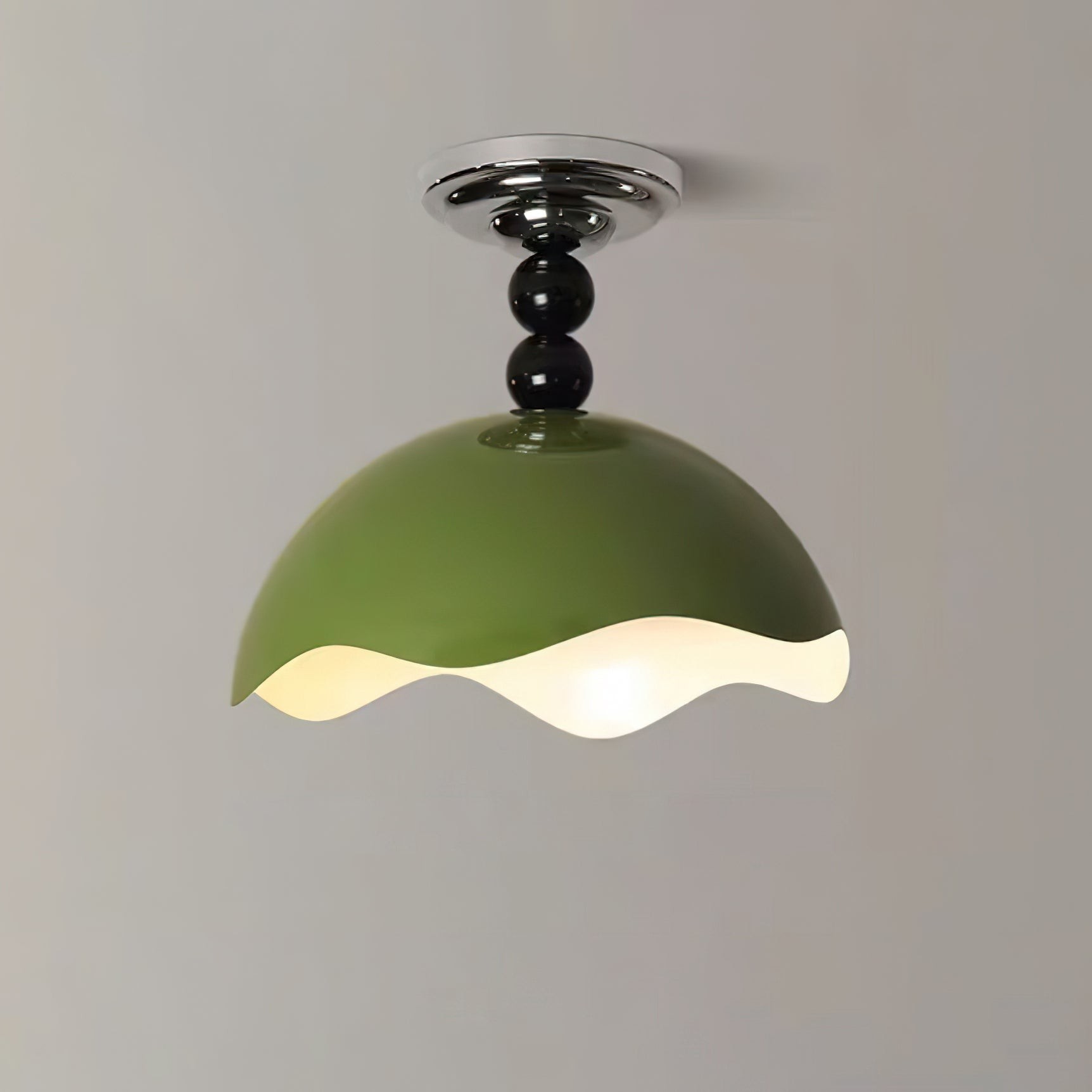 Modern Wave Crest Metal Ceiling Lamp M500