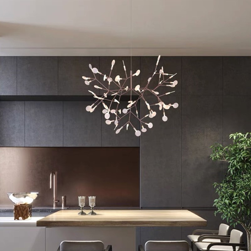 Scandinavian Branching LED Chandelier for Living Room