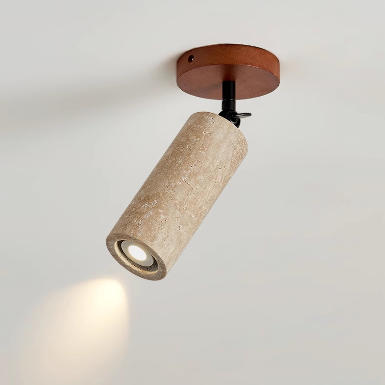 Wabi-Sabi Travertine Adjustable Wall Lamp M04