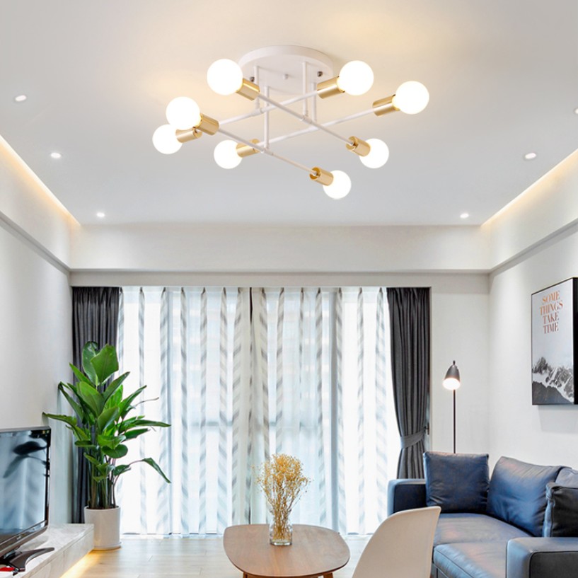 Smuxi 6/8 Head LED Industrial Iron Ceiling Light