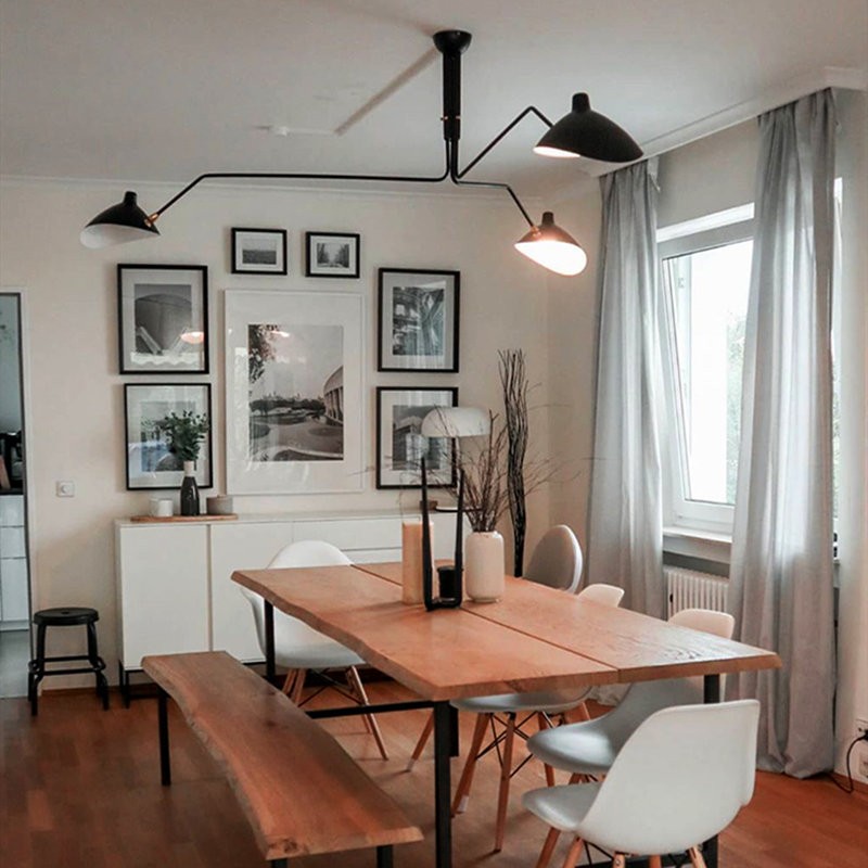 Industrial Adjustable Multi Arm Ceiling Light S17