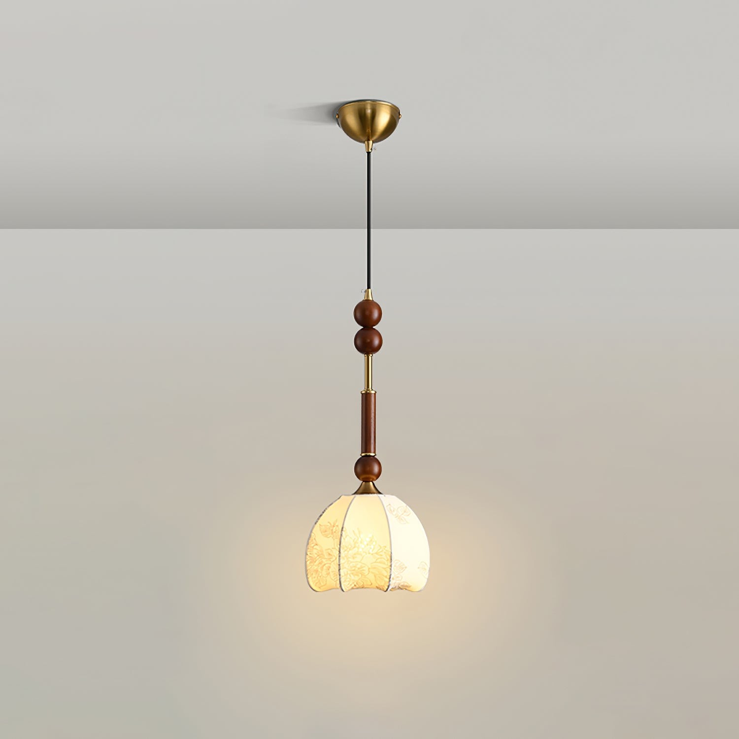 Retro Solid Wood Series Pendant Lamp M524