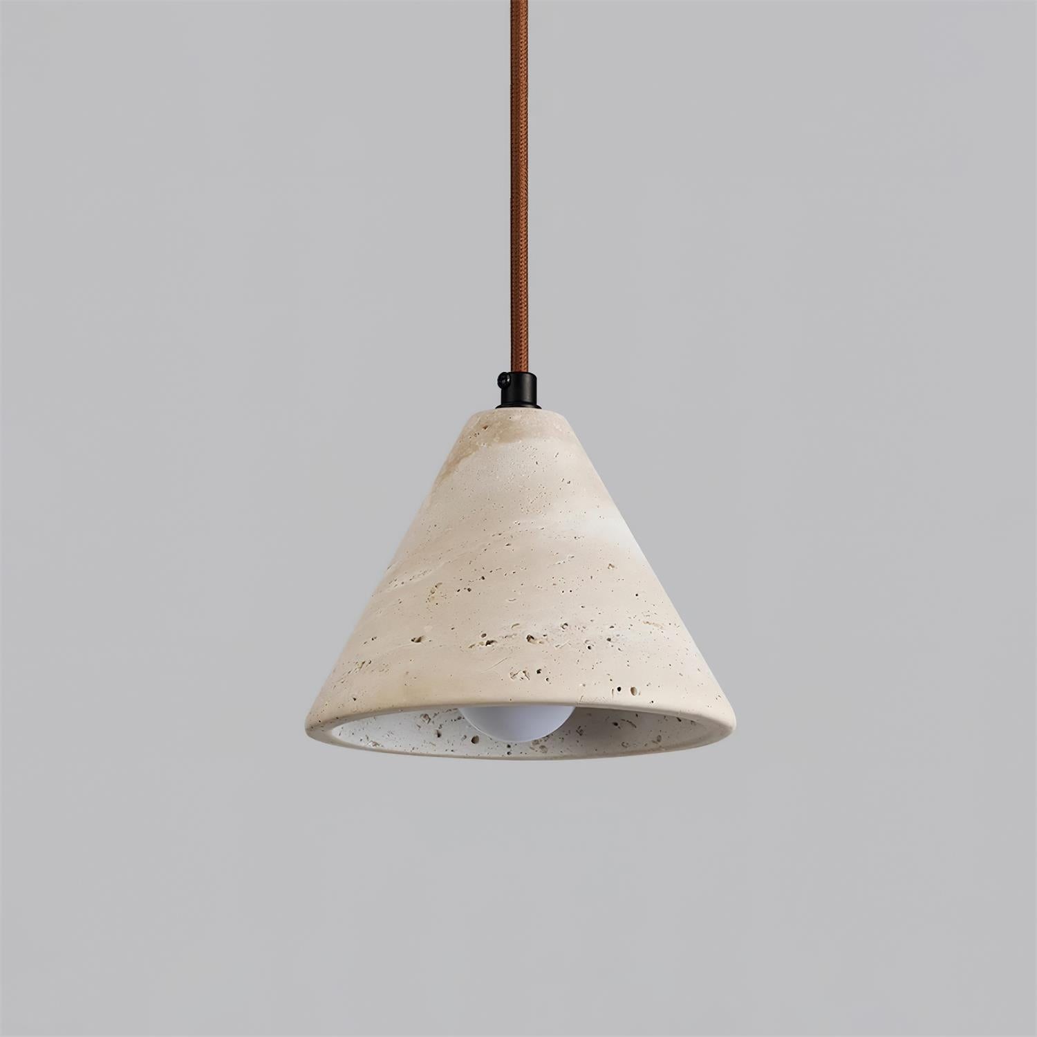 Travertine Conical Pendant Lamp M262