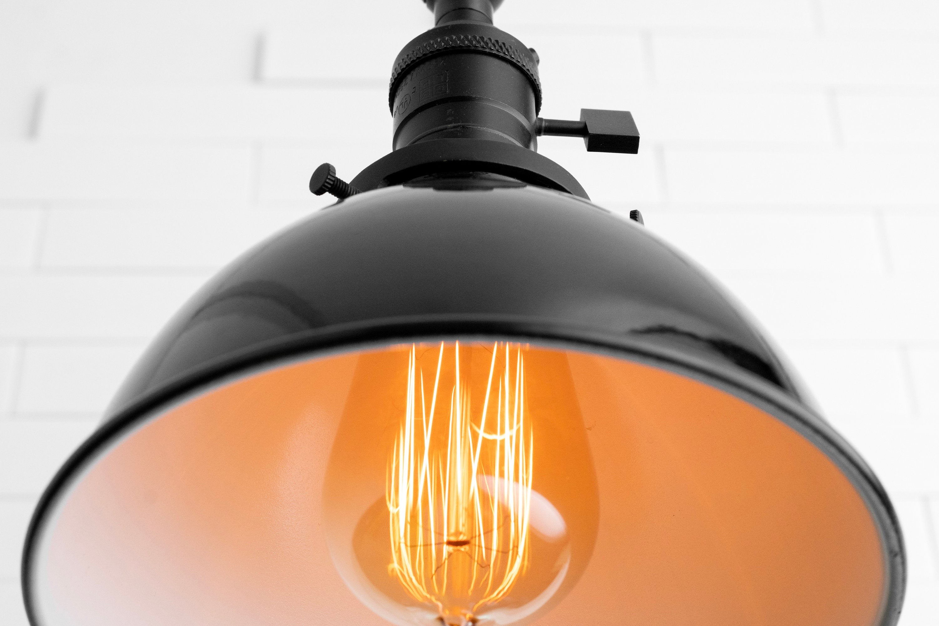 Conique Metal Vintage Industrial Swing Arm Wall Lamp - Adjustable Dome Shade for Study T313