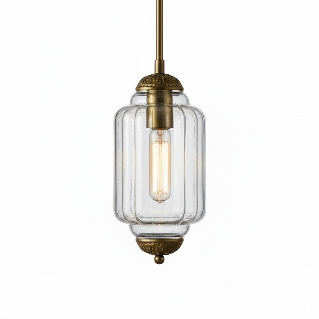 Eloise Vintage Glass Chandelier - Milk Glass Home Accent T289