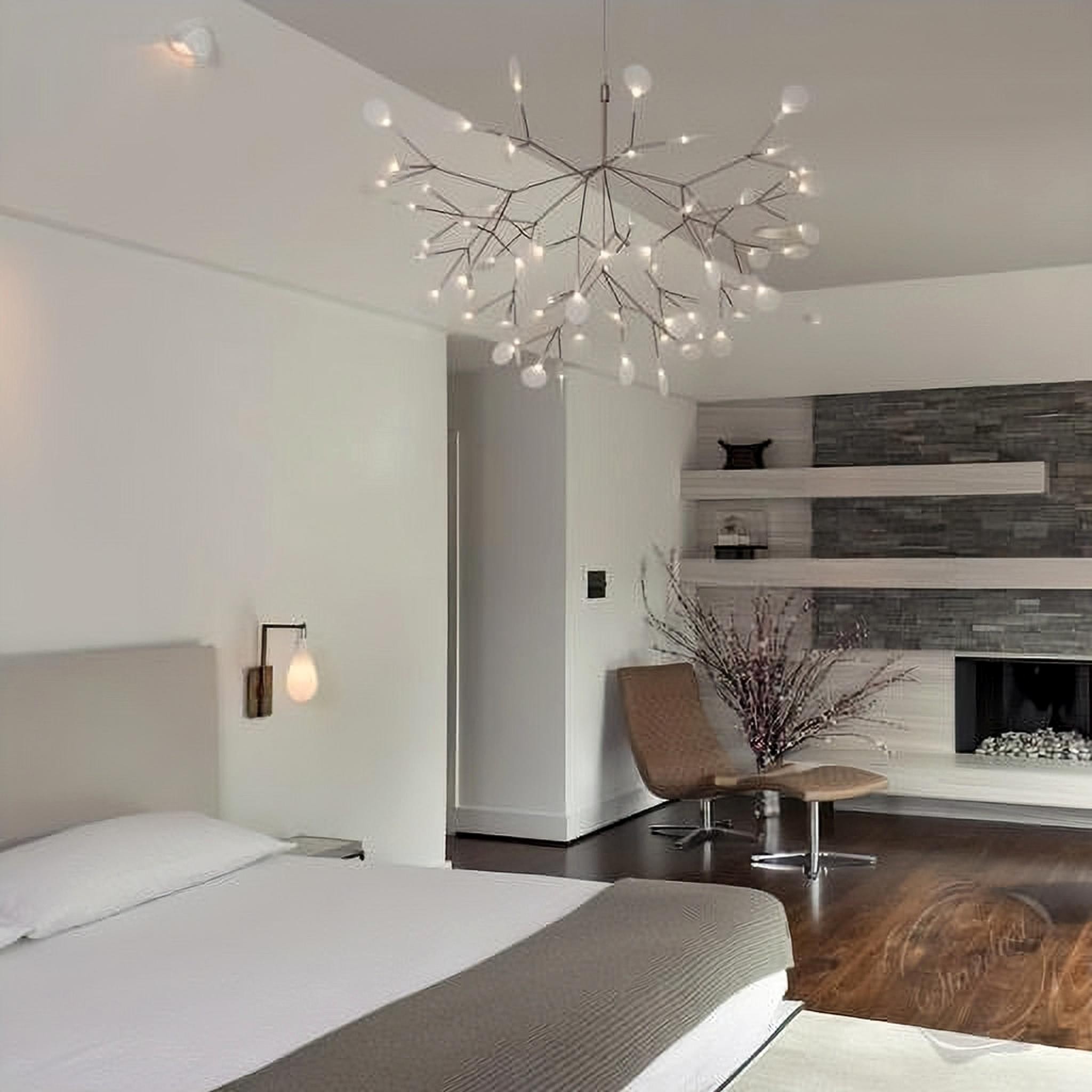 Scandinavian Branching LED Chandelier for Living Room