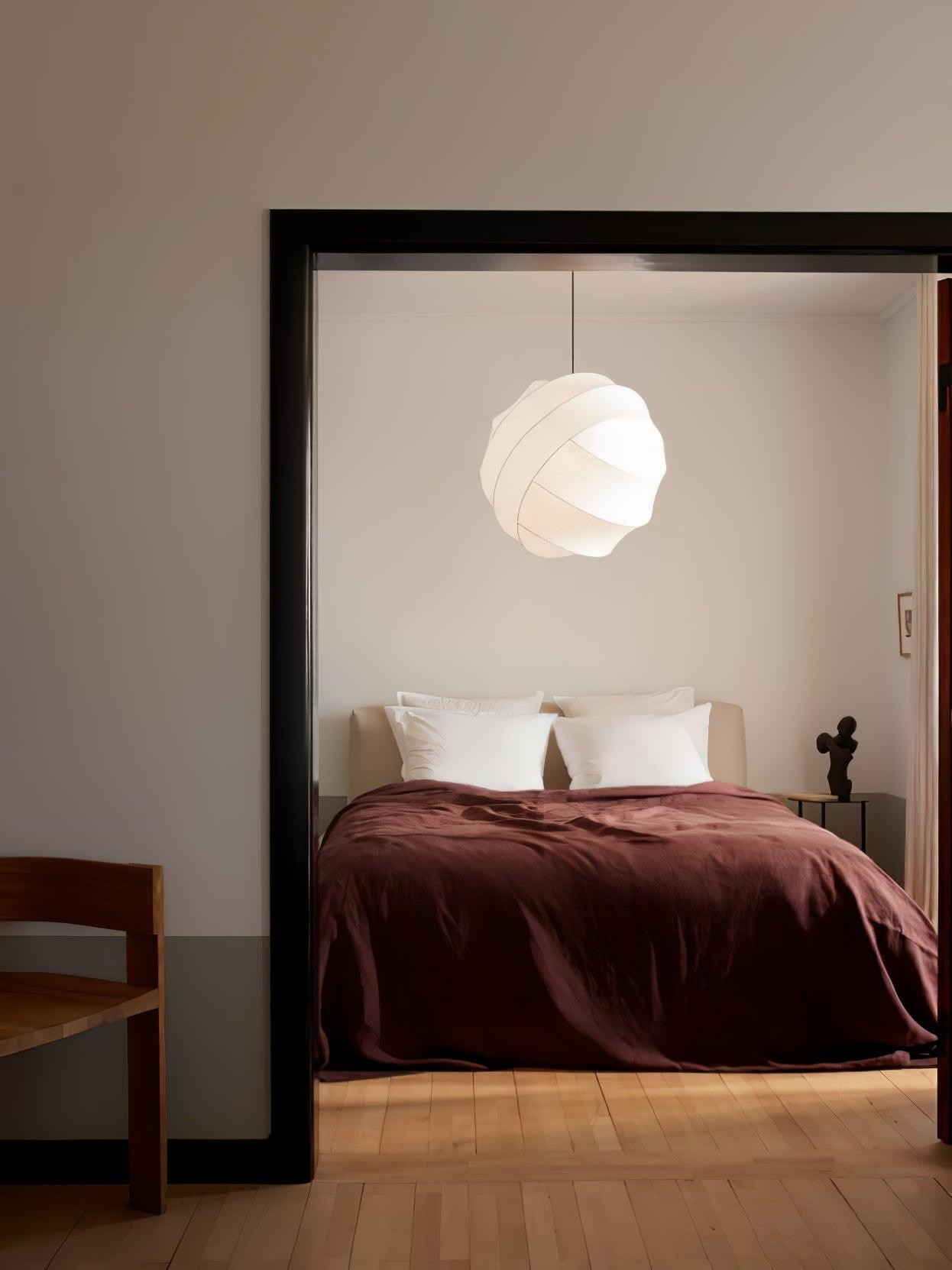Wabi-Sabi Style Fiber Cocoon Pendant Lamp M505