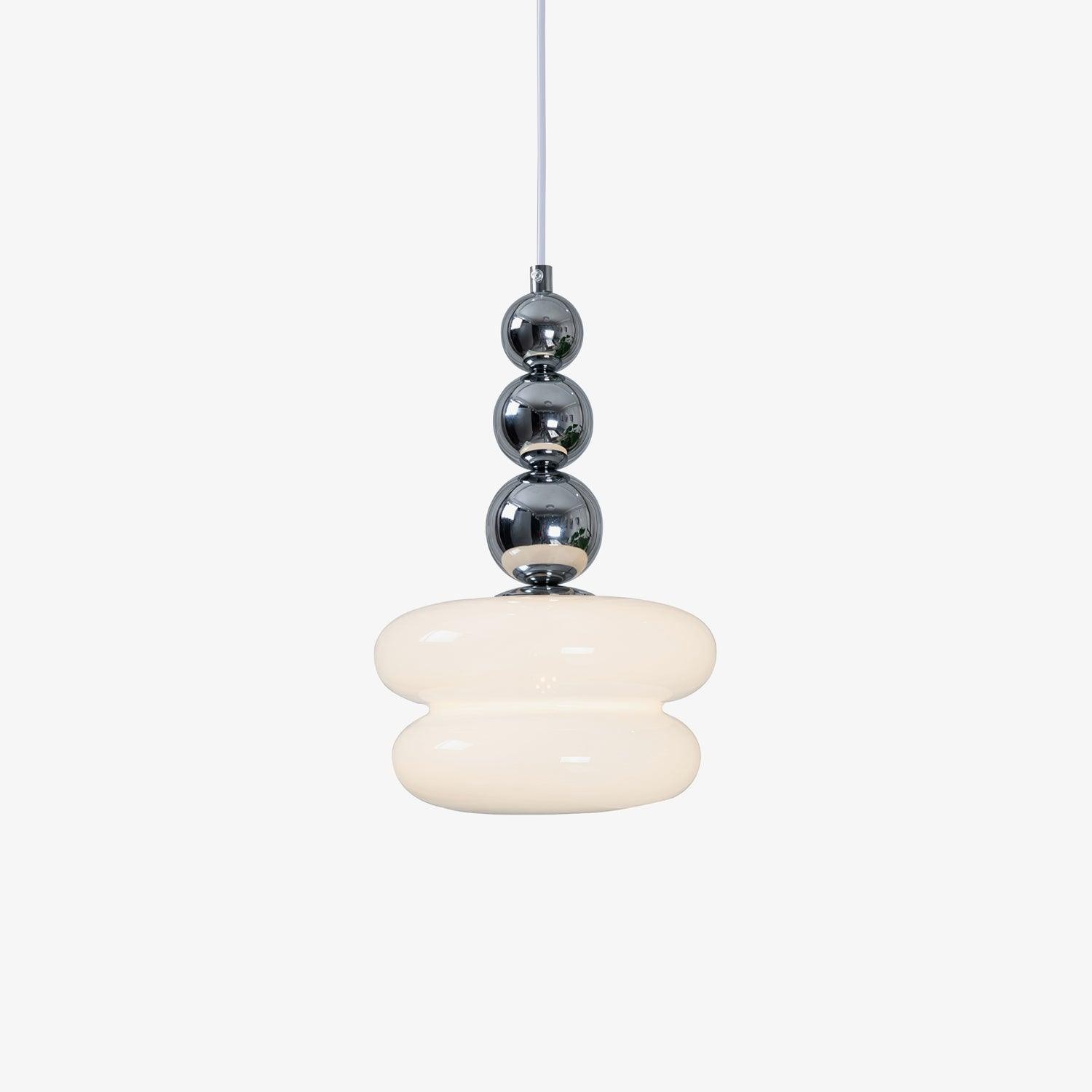 Contemporary Nordic Glass Ball Hoist Pendant Light For Living Room M539