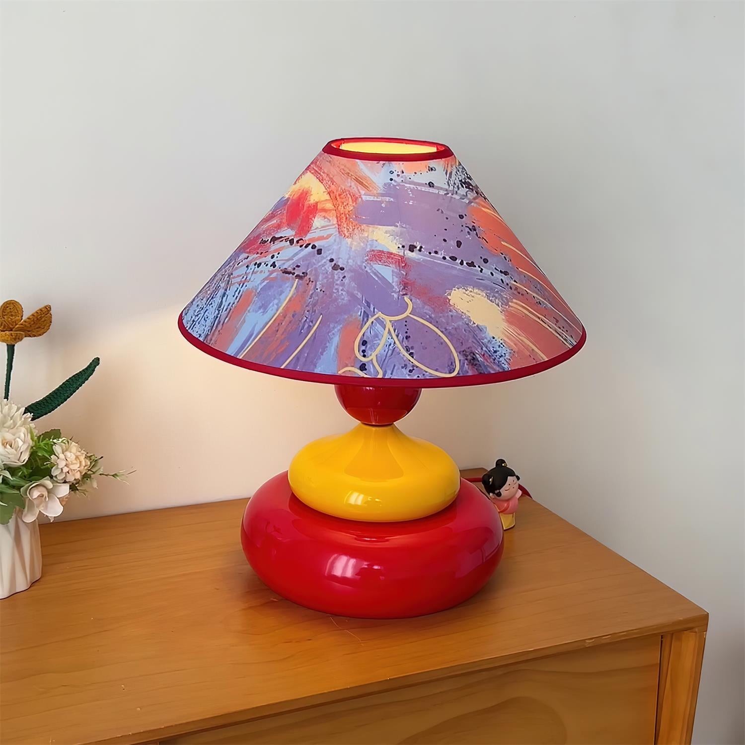 Retro Decorative Colorful Stacked Table Lamp M344