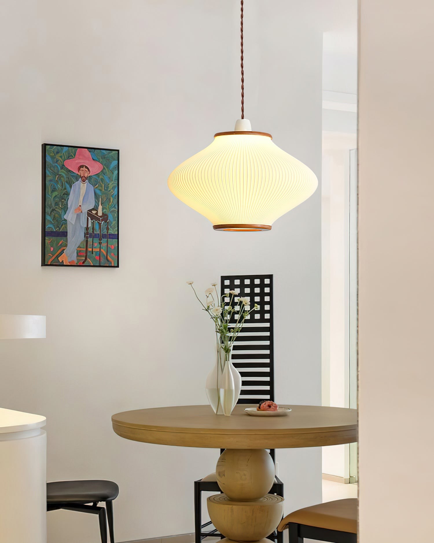 French Style Pine Bell Pendant Lamp M359