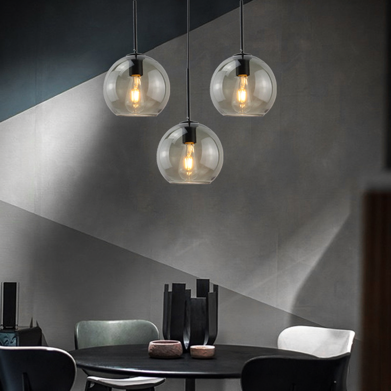 Solara Nordic Spherical Glass Pendant Light D943