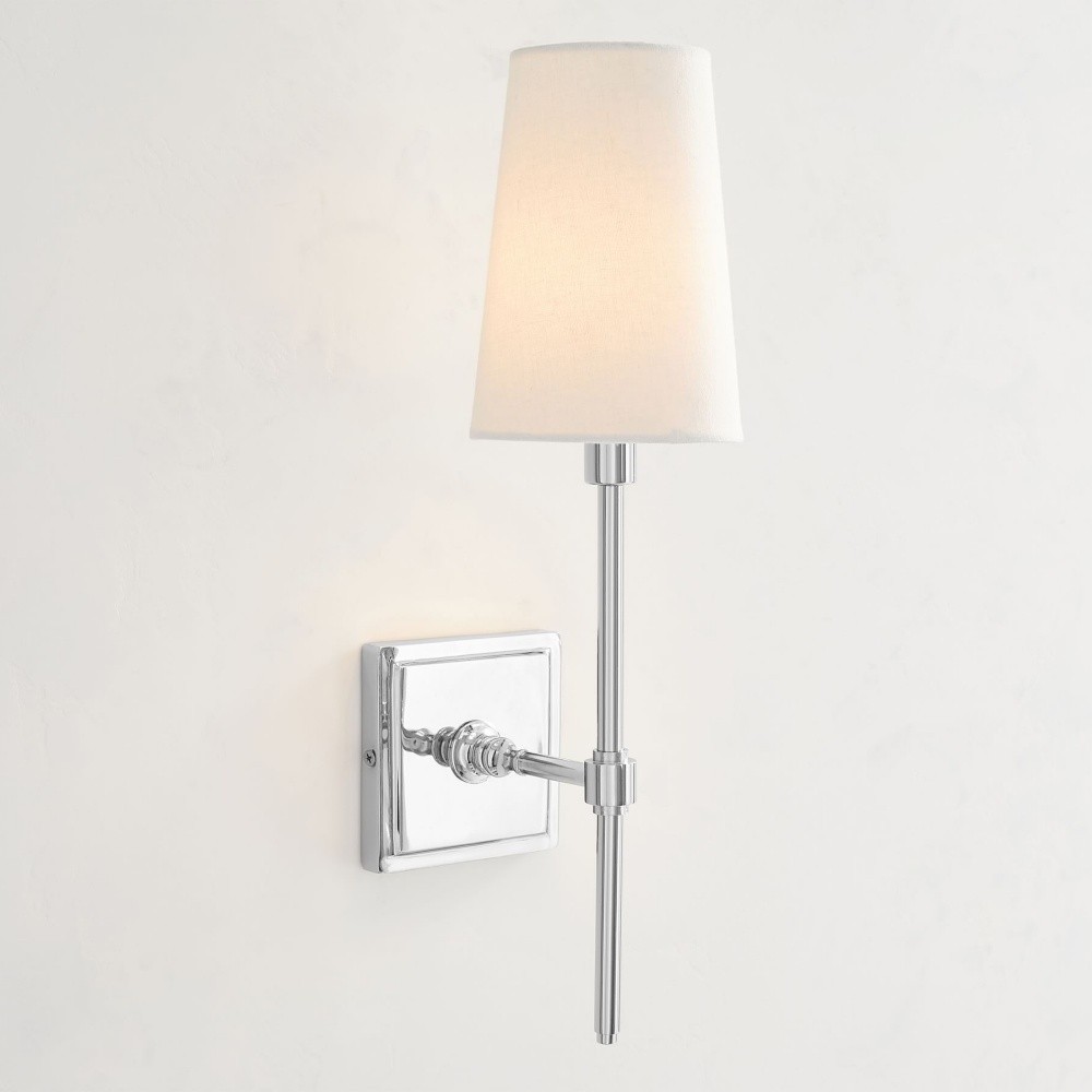 Derlina White Linen Shades Wall Lamp – Retro Metal Multi-Head Lighting Fixture T273