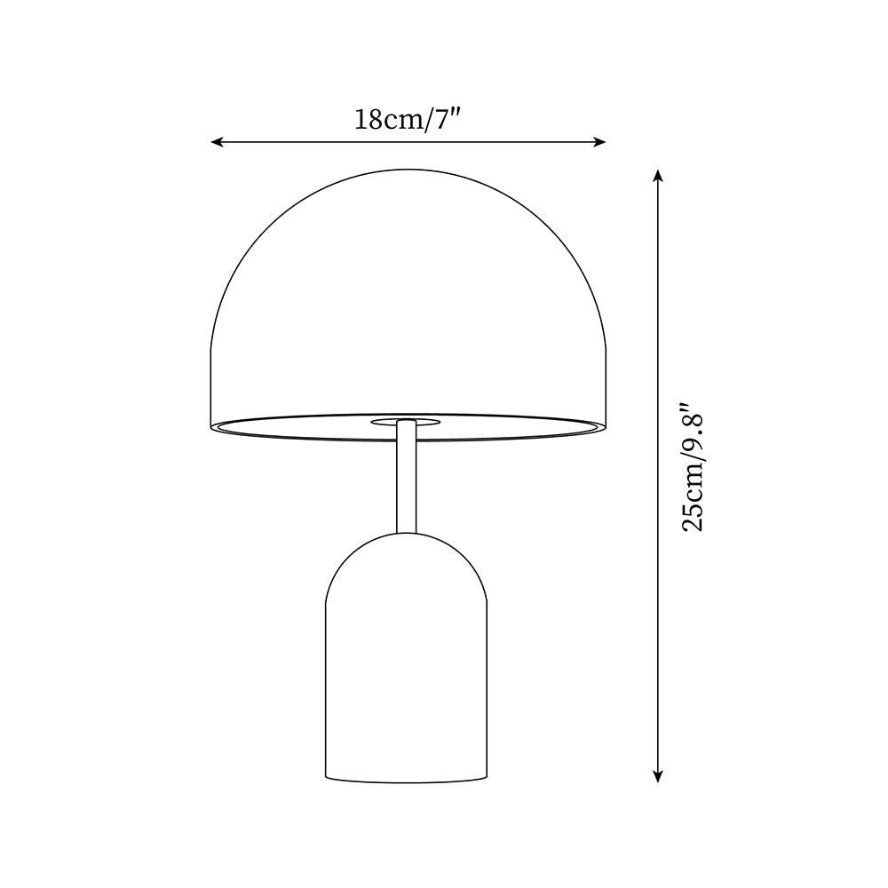 Smooth Mushroom Portable Table Lamp M176