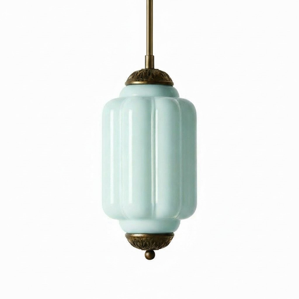 Eloise Vintage Glass Chandelier - Milk Glass Home Accent T289