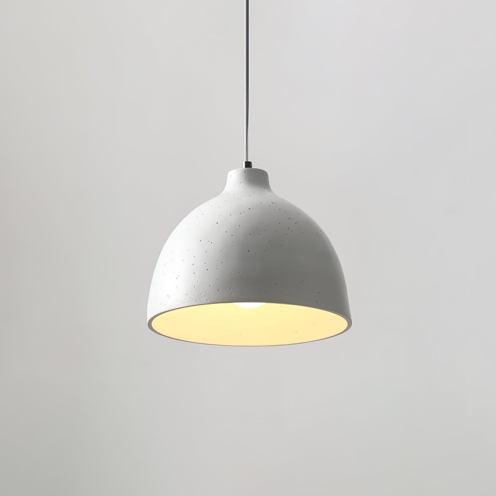 Modern Minimalist Industrial Resin Bowl LED Pendant Light M433