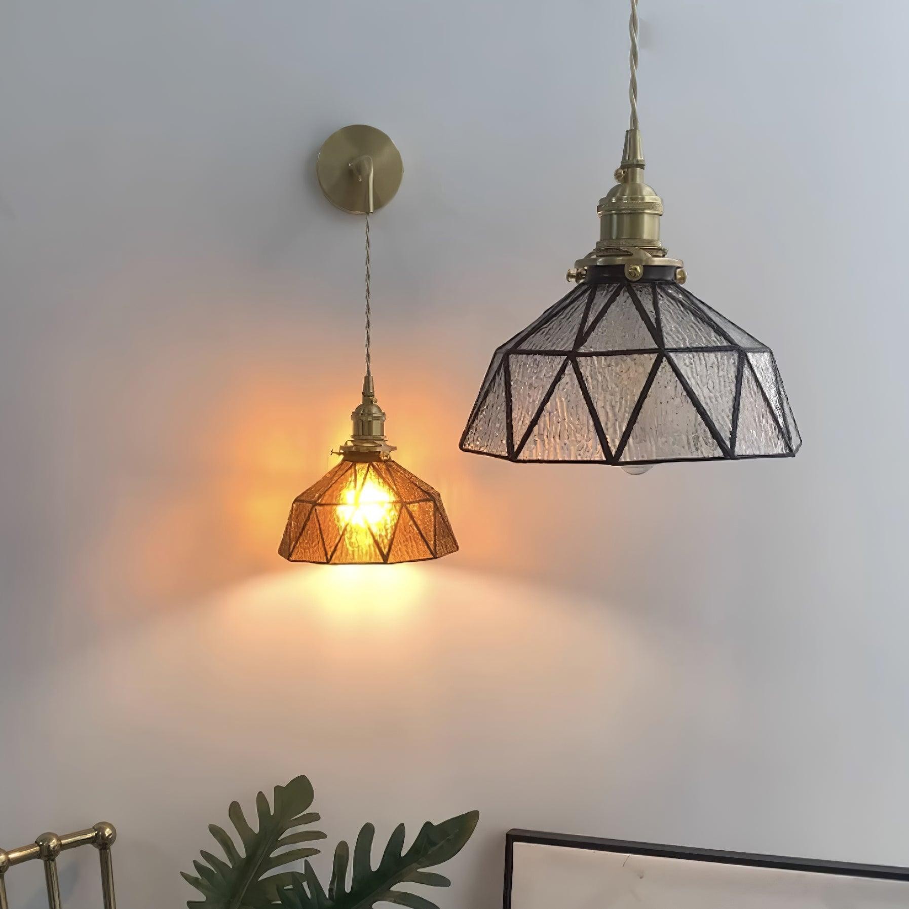 Retro Pastoral Glass Wall Lamp M211
