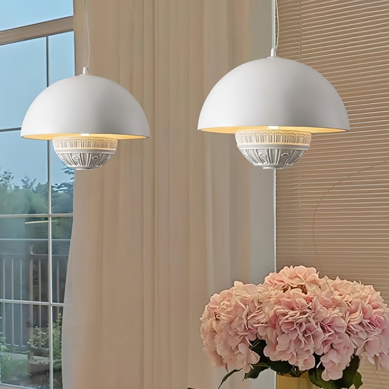 Semi Circular Metal Pendant Lamp M345