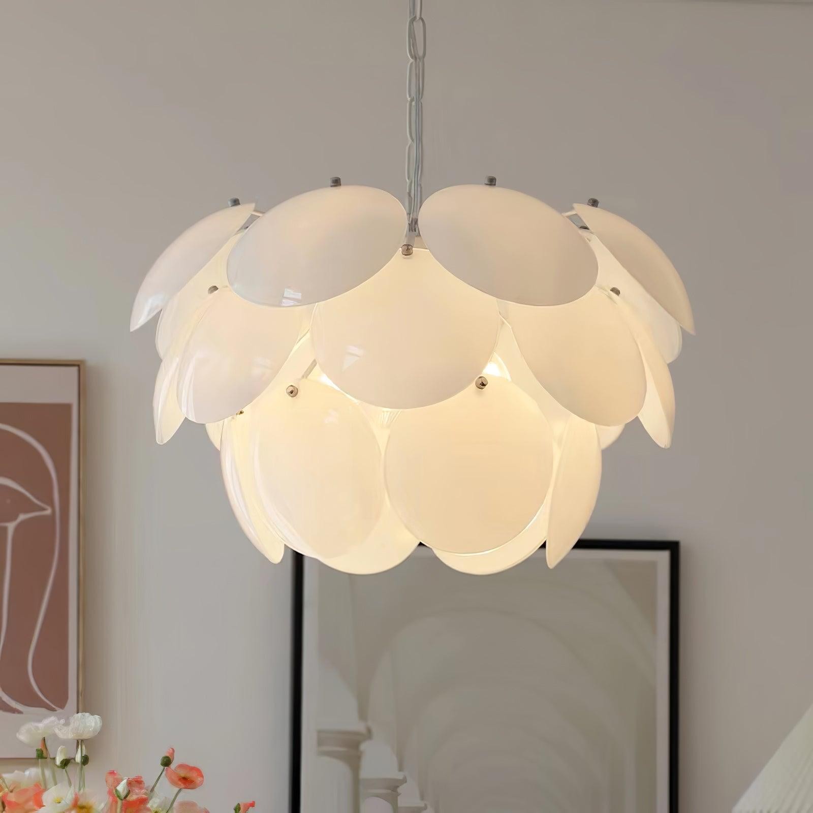 Luxury Fashion Luminous Petal Glass Chandelier M54