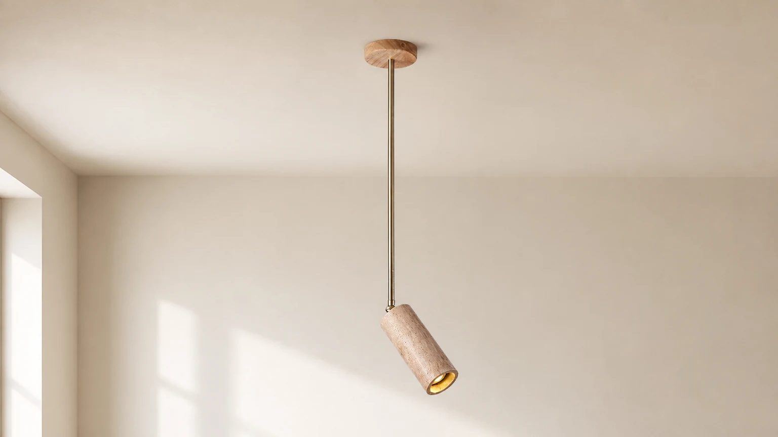 Lampa sufitowa Sally do montażu powierzchniowego D683 zainstalowana w ciepłym wnętrzu