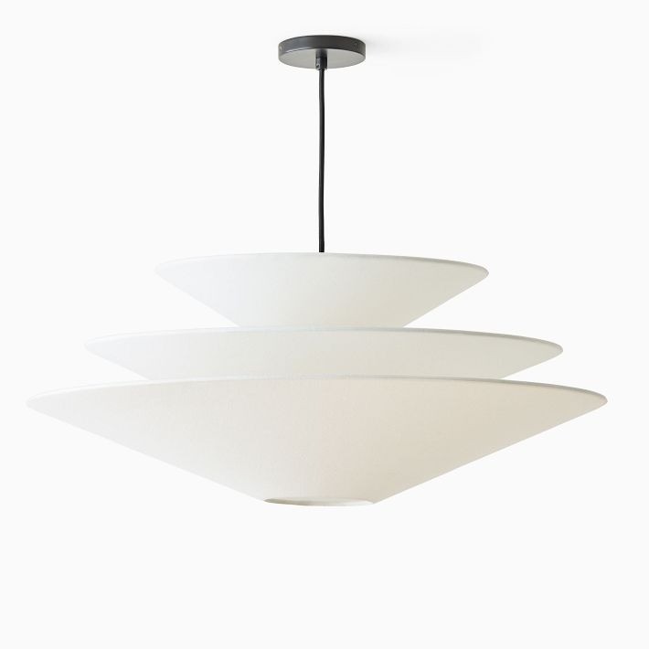 Solivara Minimalist Linen Pendant Light - Perfect for Dining Rooms & Offices T113
