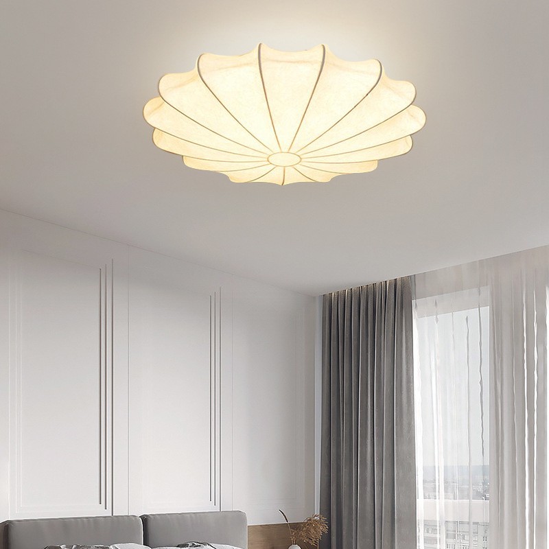 Japanese Style Wabi-Sabi Style Silk Ceiling Lamp S57