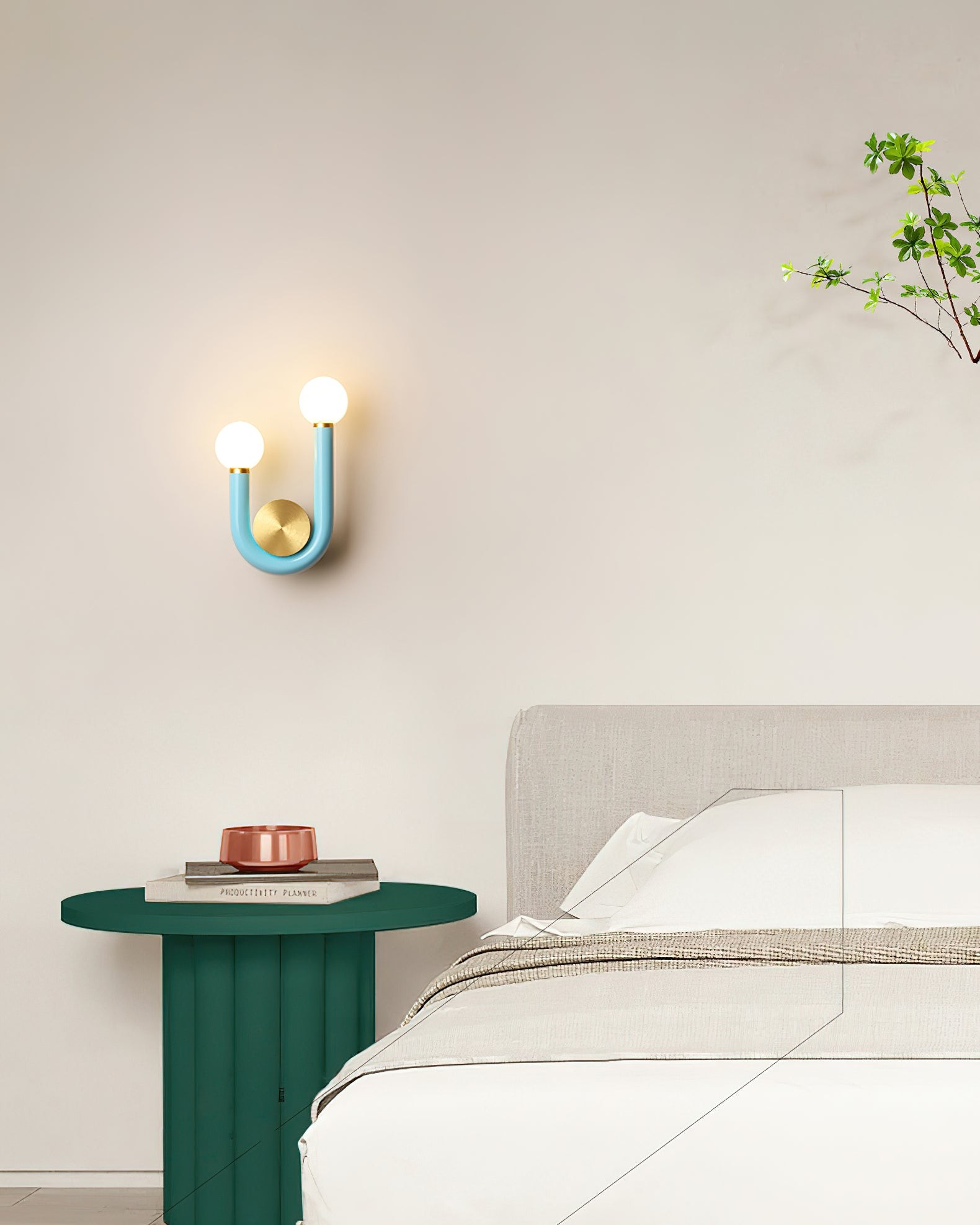 Creative U Shaped Double Head Wall Lamp M192
