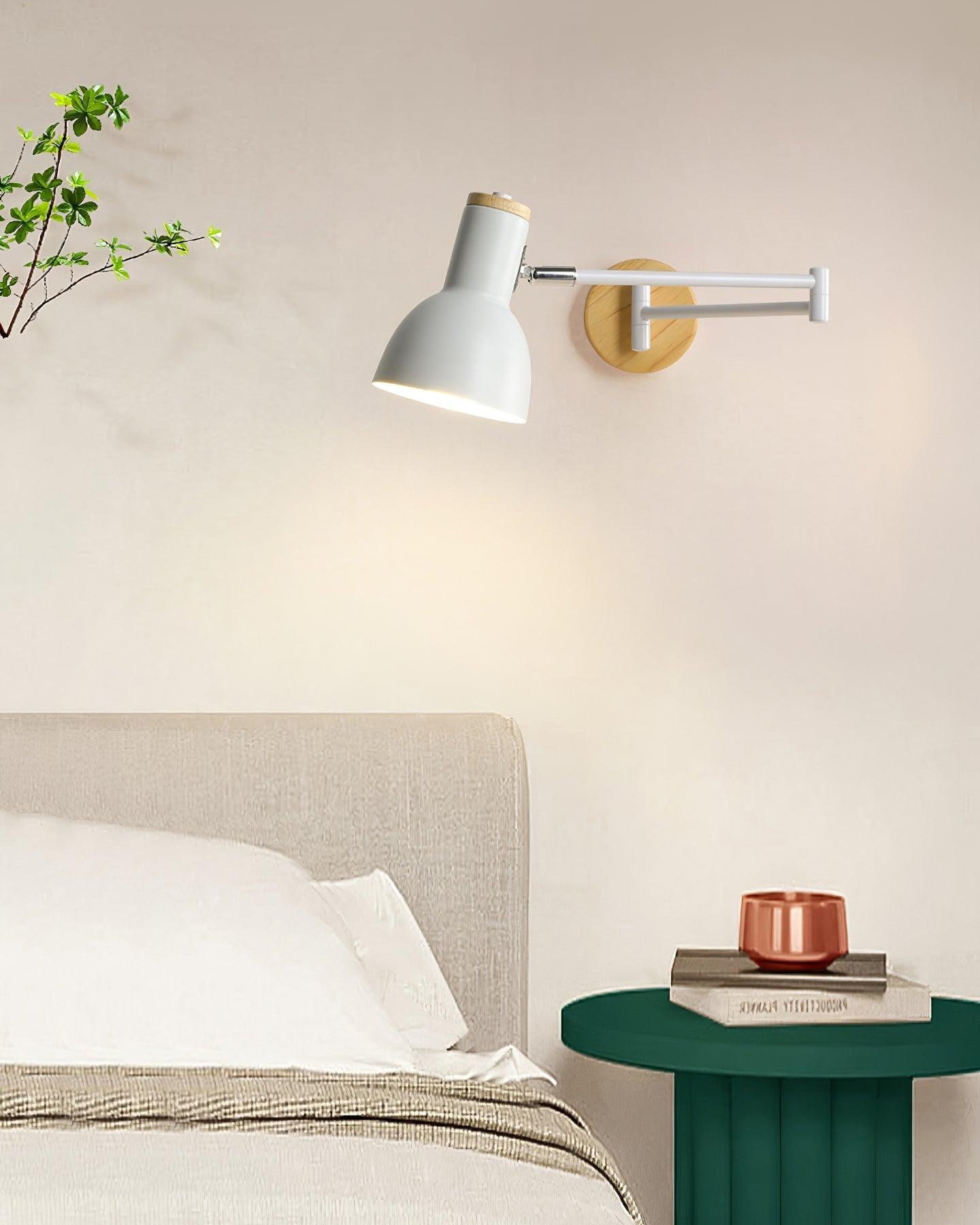 Wooden Adjustable Wall Lamp M394