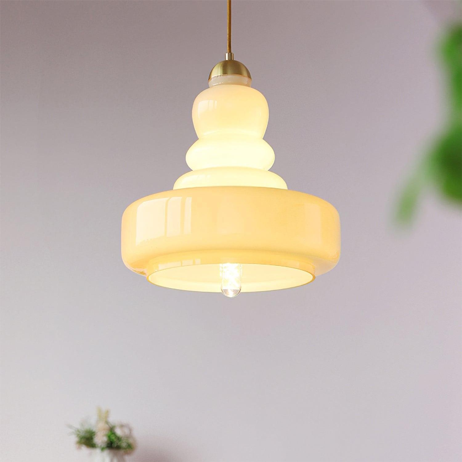 Bauhaus Vintage Gourd Glass Pendant Lamp S125